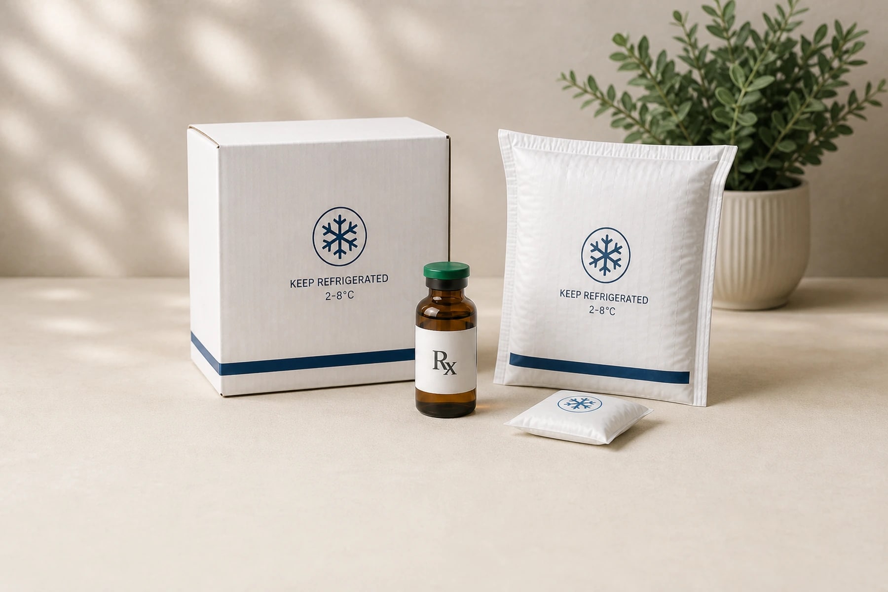 Discreet temperature-controlled pharmacy shipment