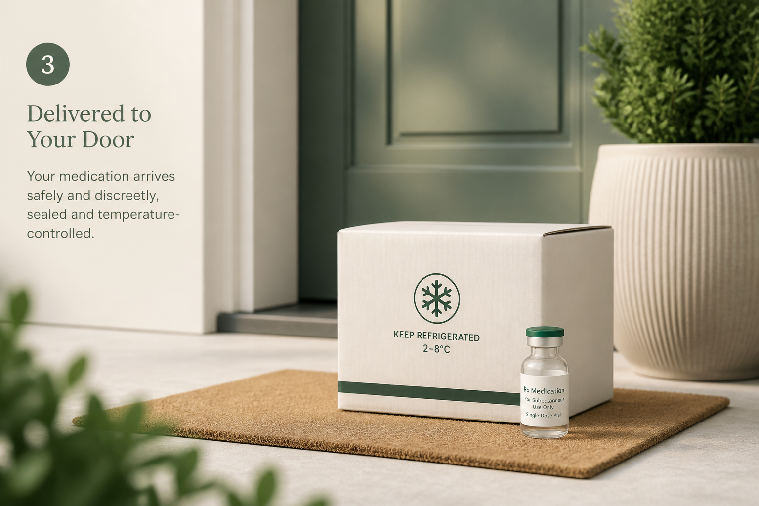 Temperature-controlled medication delivery at your door